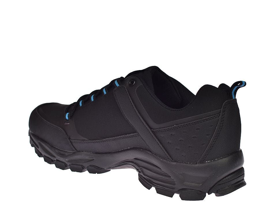 Buty trekkingowe męskie z membraną softshell DK 1096 BK-BL r. 48