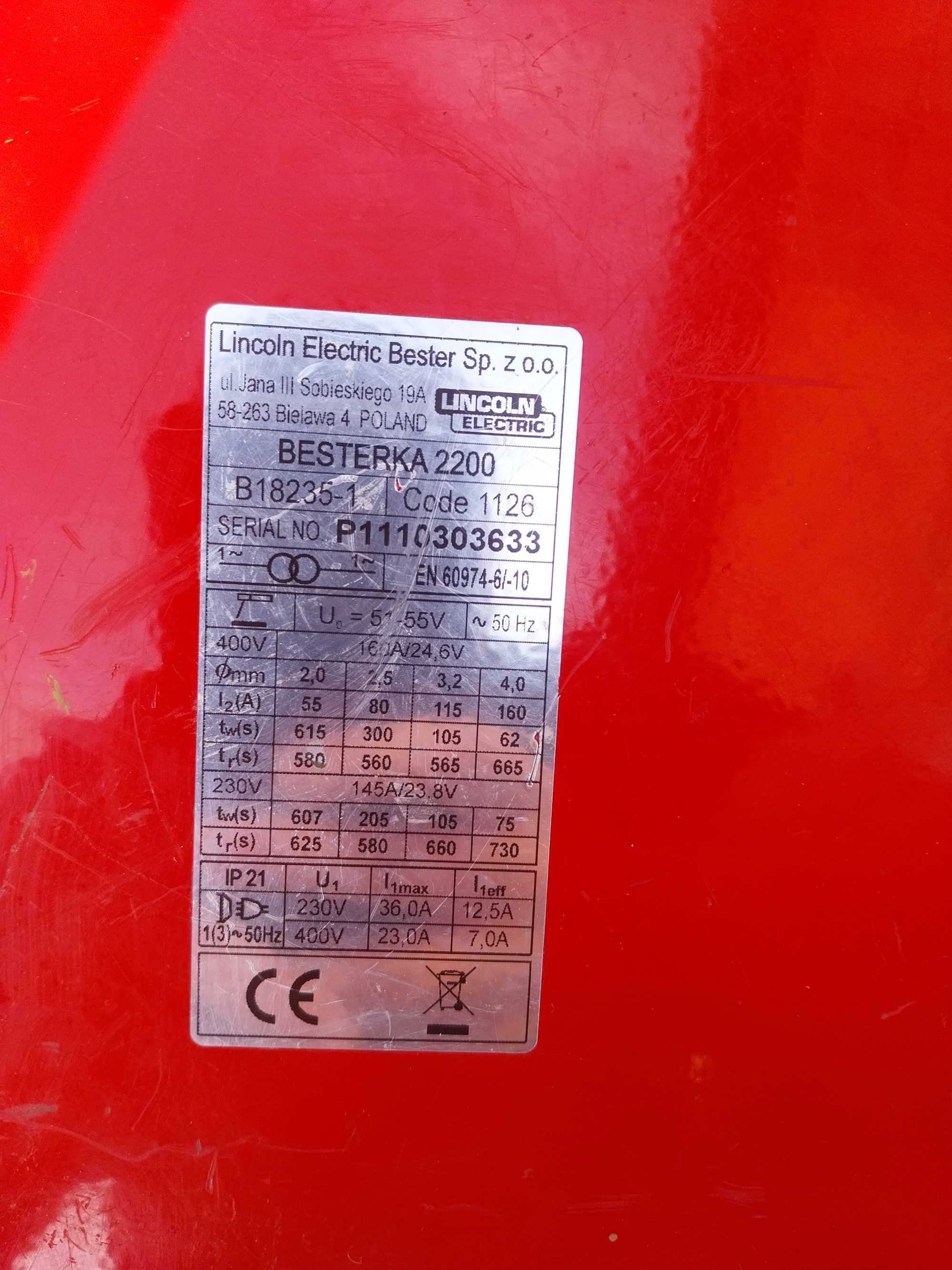 Sprzedam spawarkę Besterka 2200