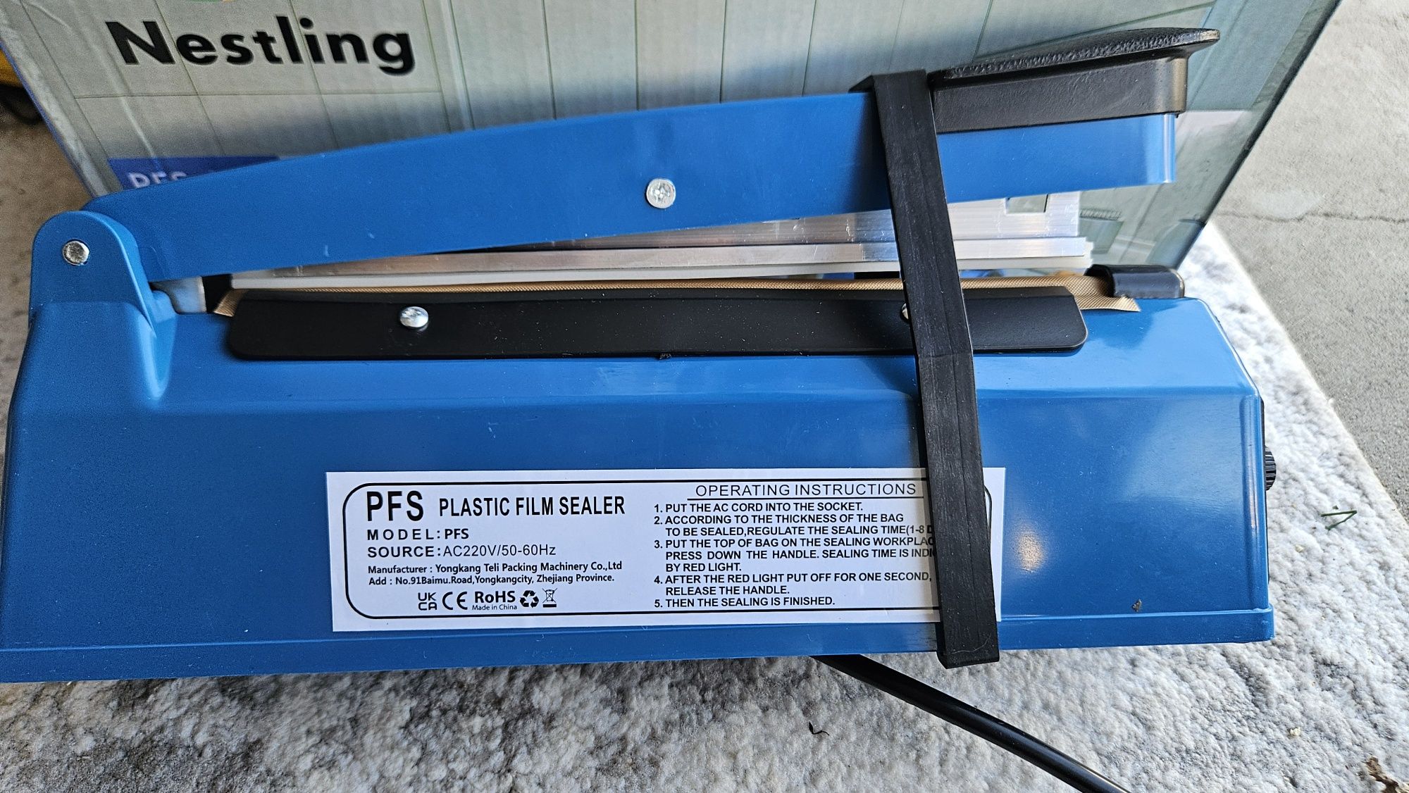 Ręczna zgrzewarka impulsowa do folii 210W