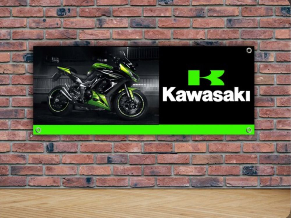 Baner plandeka Kawasaki 150x60cm Racing z1