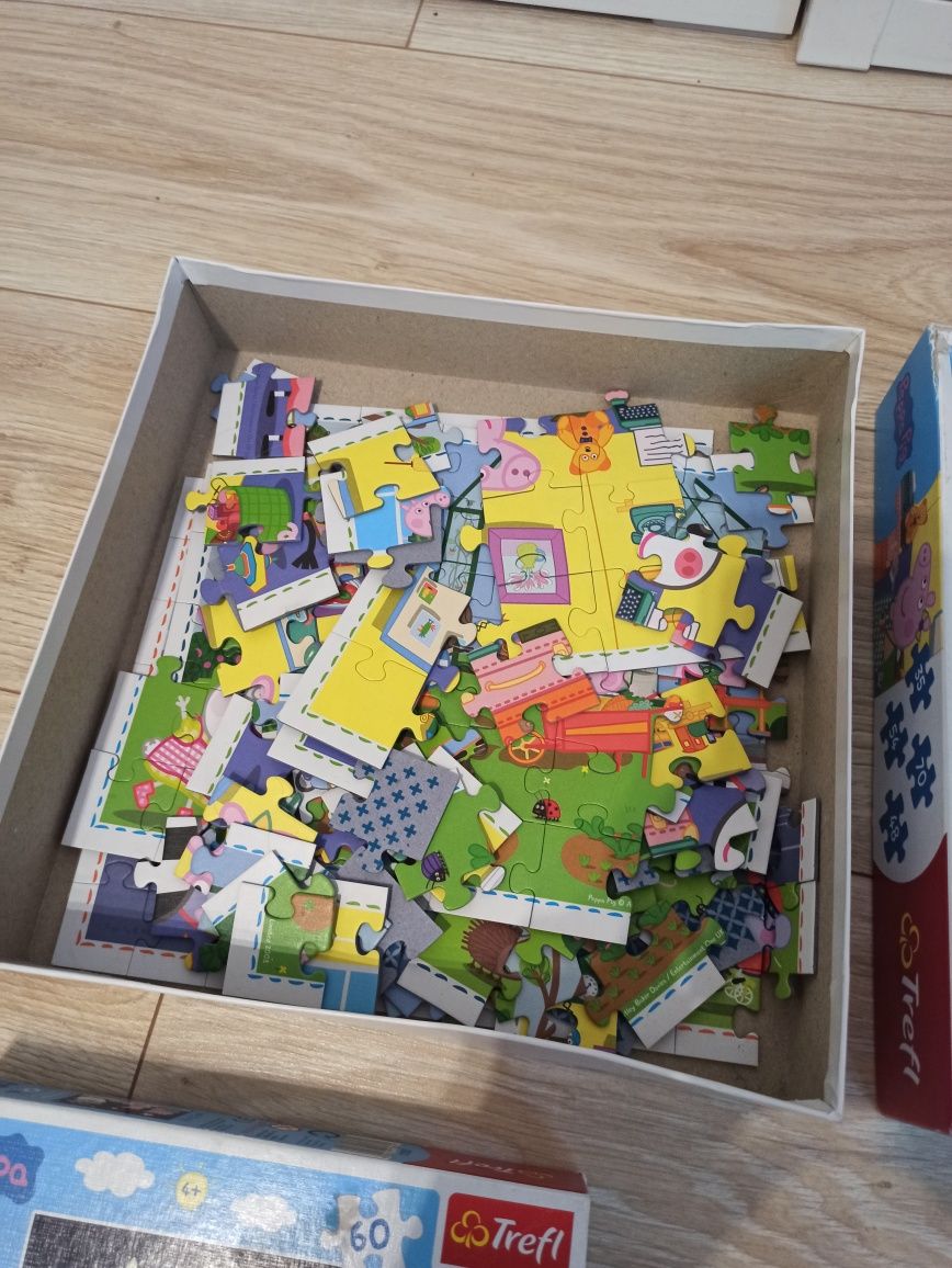 Puzzle Świnka Peppa + maskotka gratis!