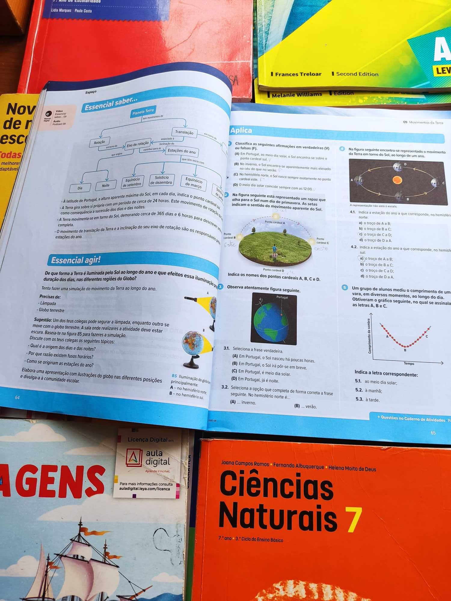 Livros 7° ano em bom estado