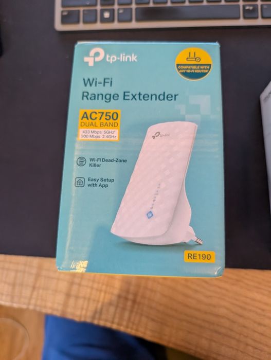Wzmacniacz sygnału Wi-Fi Tp-link AC750 Wi-Fi Range Extender RE190