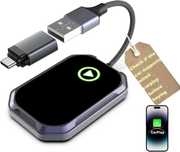 Bezprzewodowy adapter CarPlay koncetrator usb aluminium