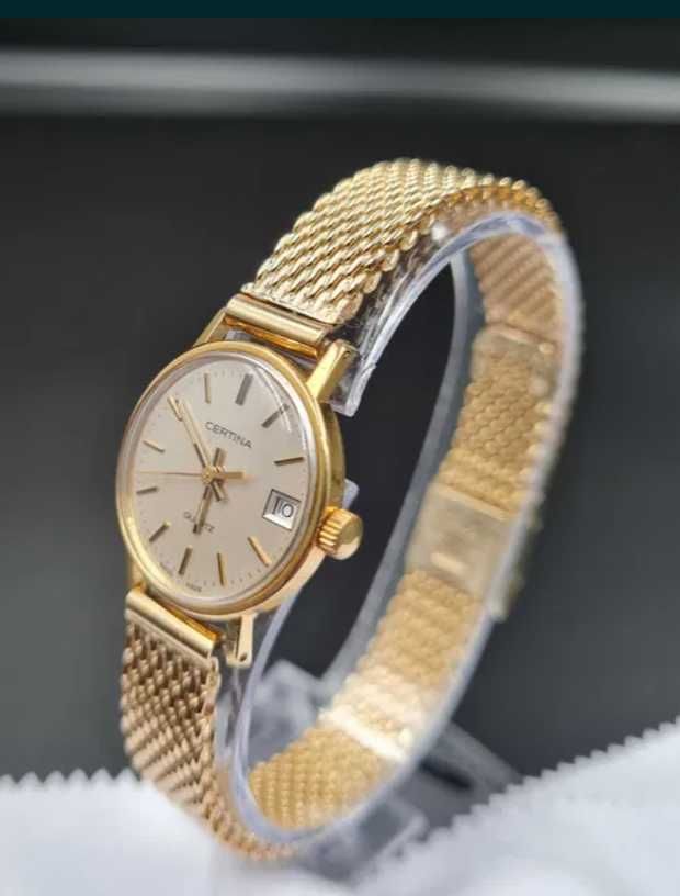 Zegarek damski Certina 18ct ZŁOTO – klasyka, elegancja i inwestycja!