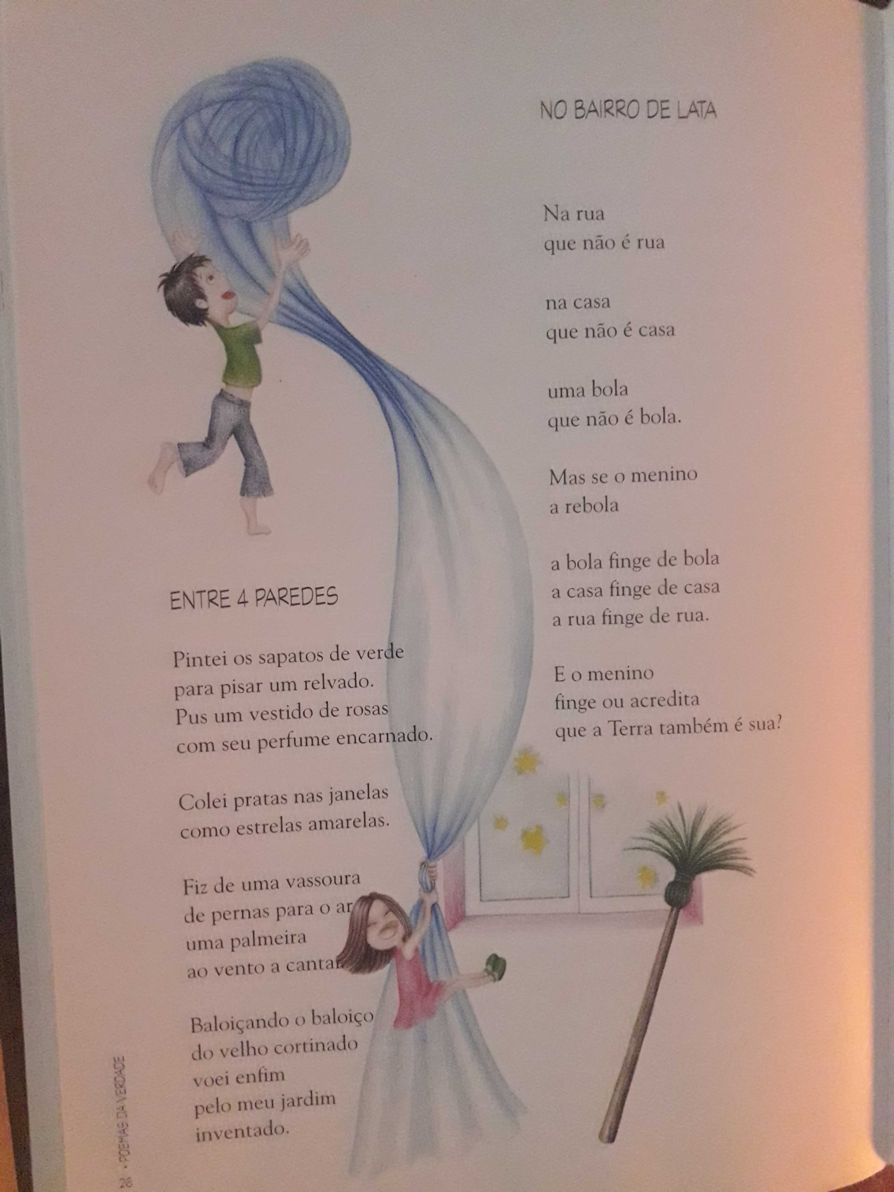 Livro infantil "Poemas Mentira e Verdade"