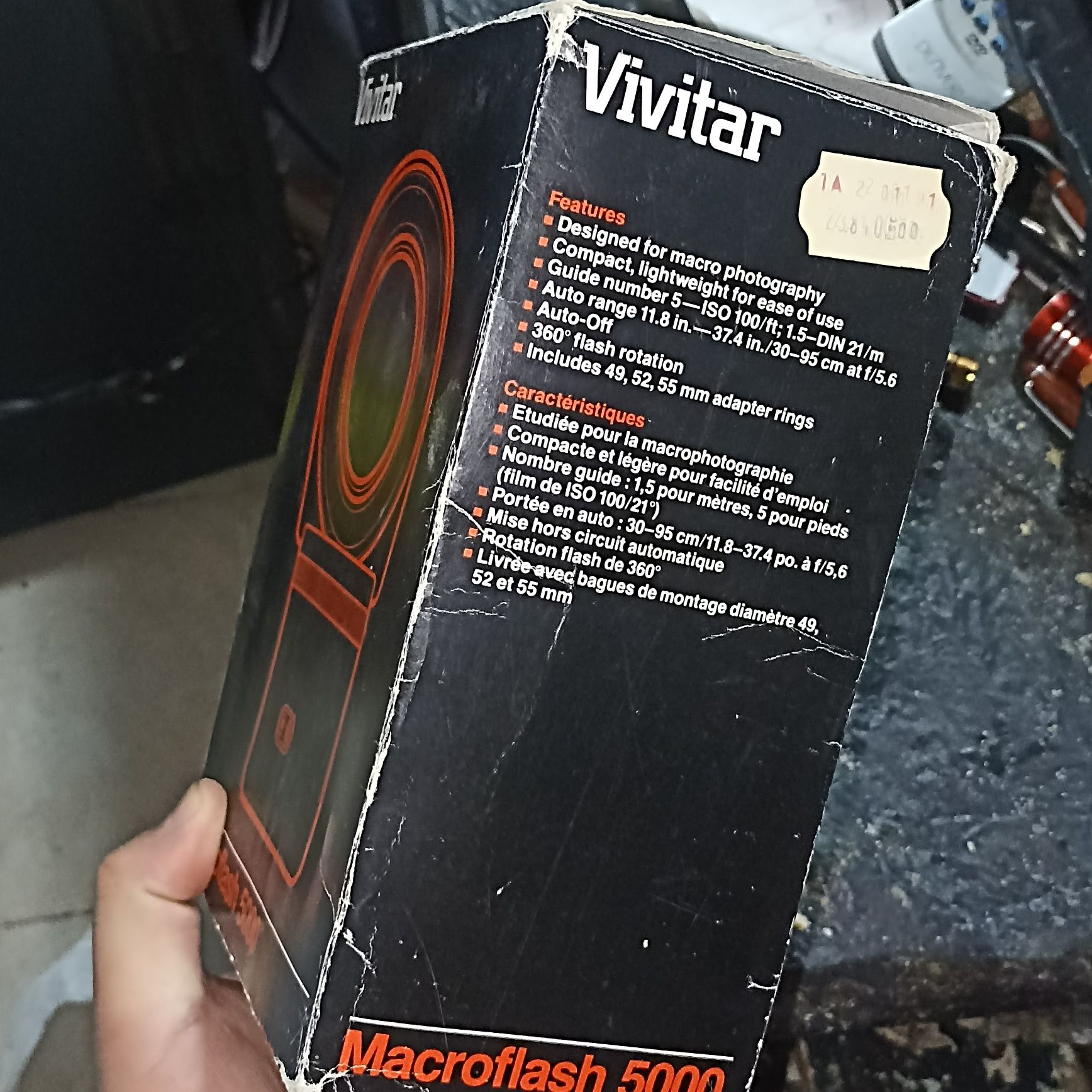 Vivitar Macro flash 5000 novo em caixa nunca usado