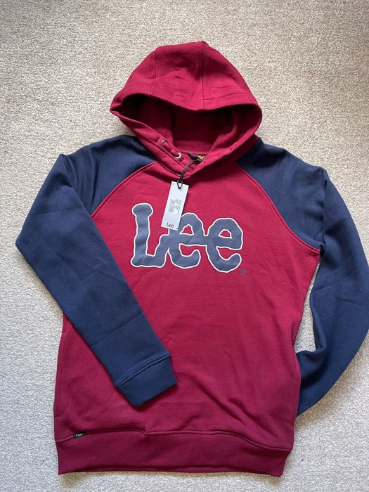 Bluza chłopięca Lee 158 cm czerwono granatowa