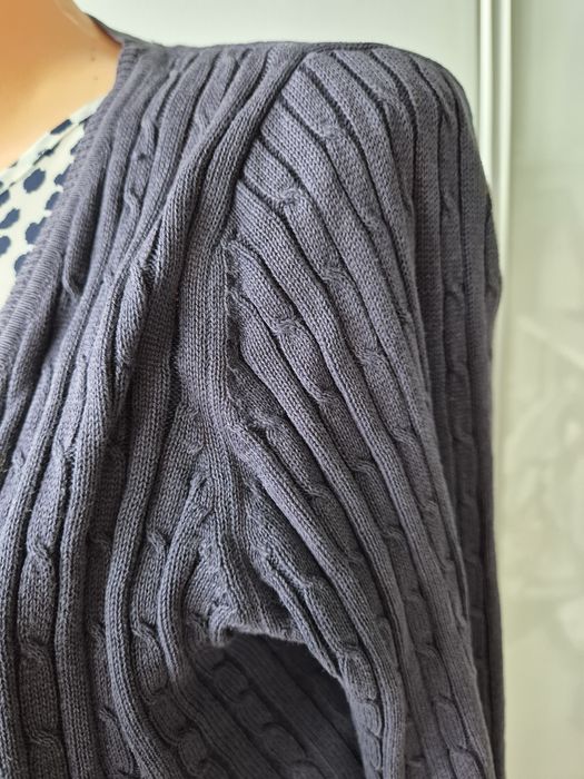 Granatowy damski sweter zapinany Dunnes M używany