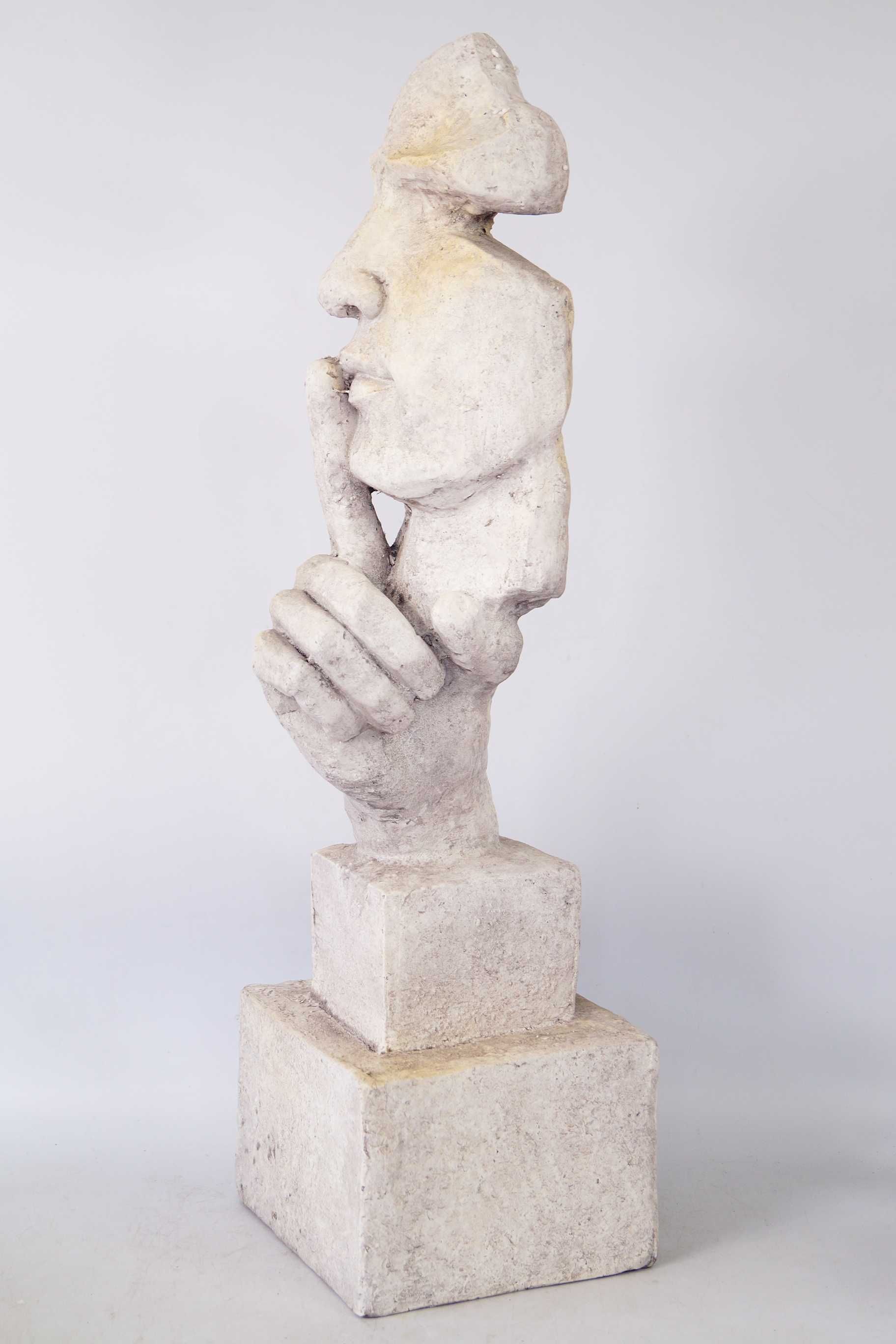 Duża figura Salvador Dali CISZA maska 78 cm biała