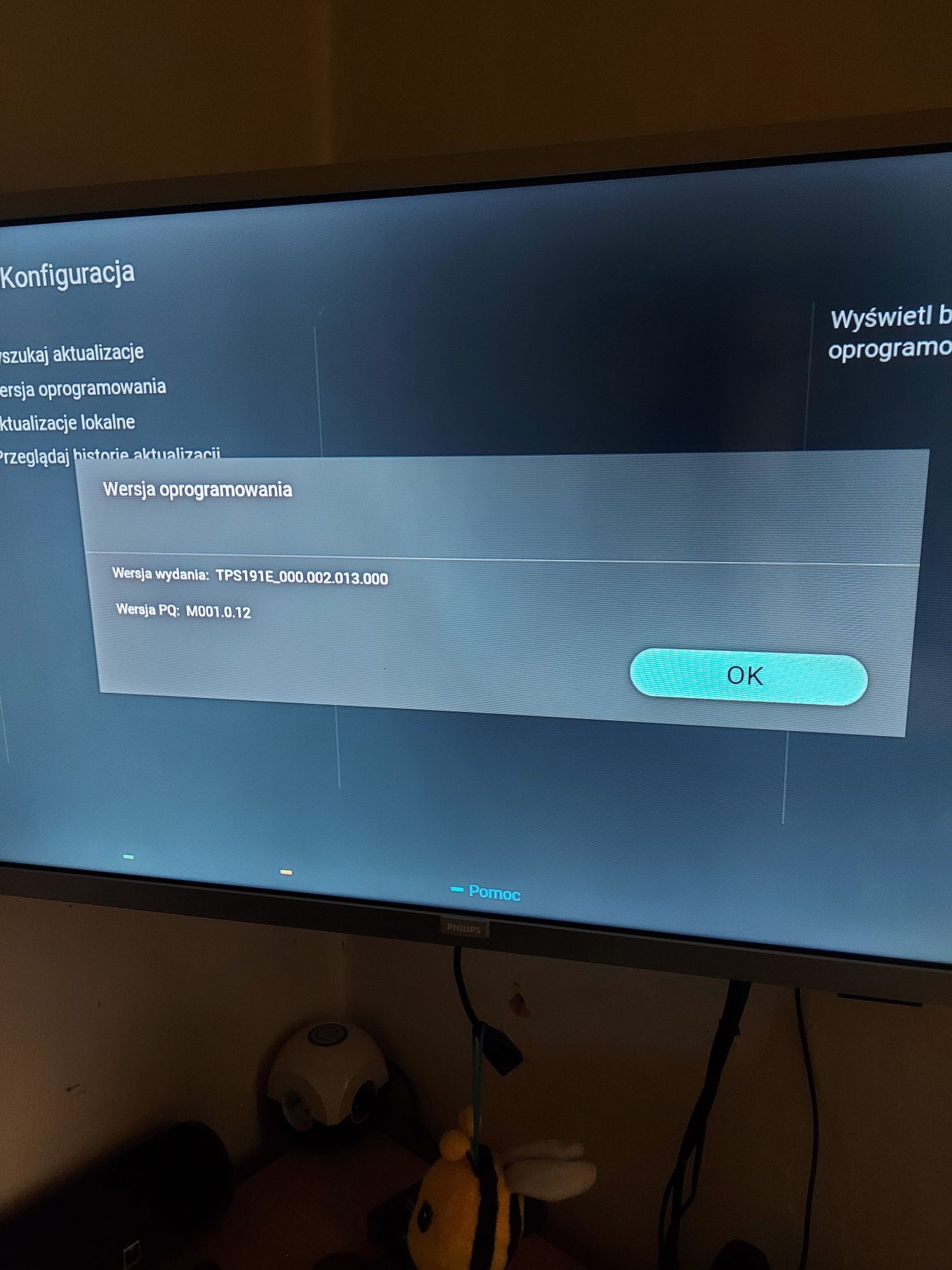 Tv led philips 32 całe dvbt2 hevc