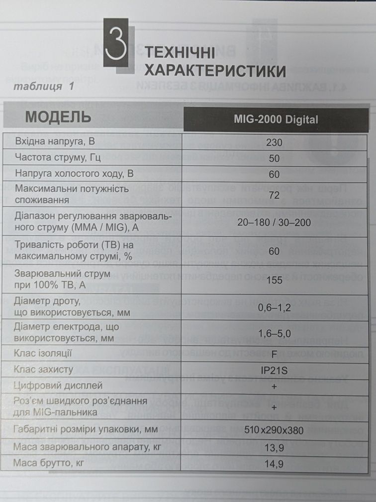 Полуавтомат сварочный Vitals Professional MIG 2000 Digital, гар. 5 лет