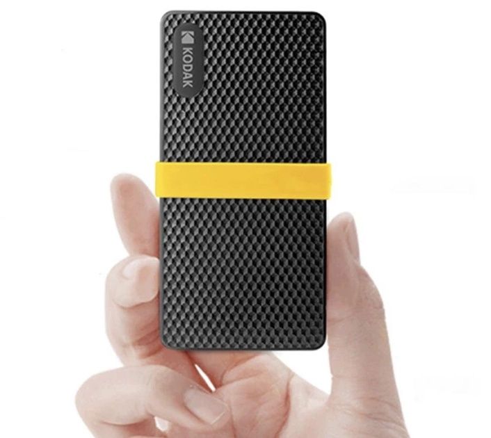 Зовнішній жорсткий SSD диск Kodak X200 512Gb USB 3.1 Black