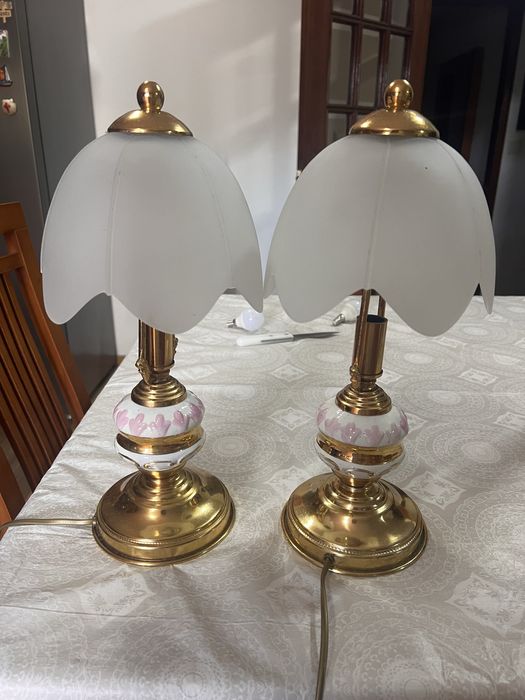 Candeeiro de teto + abajures