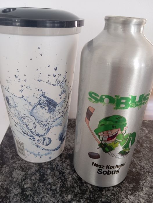 Kubek bidon na  wodę+kubek z przykrywką