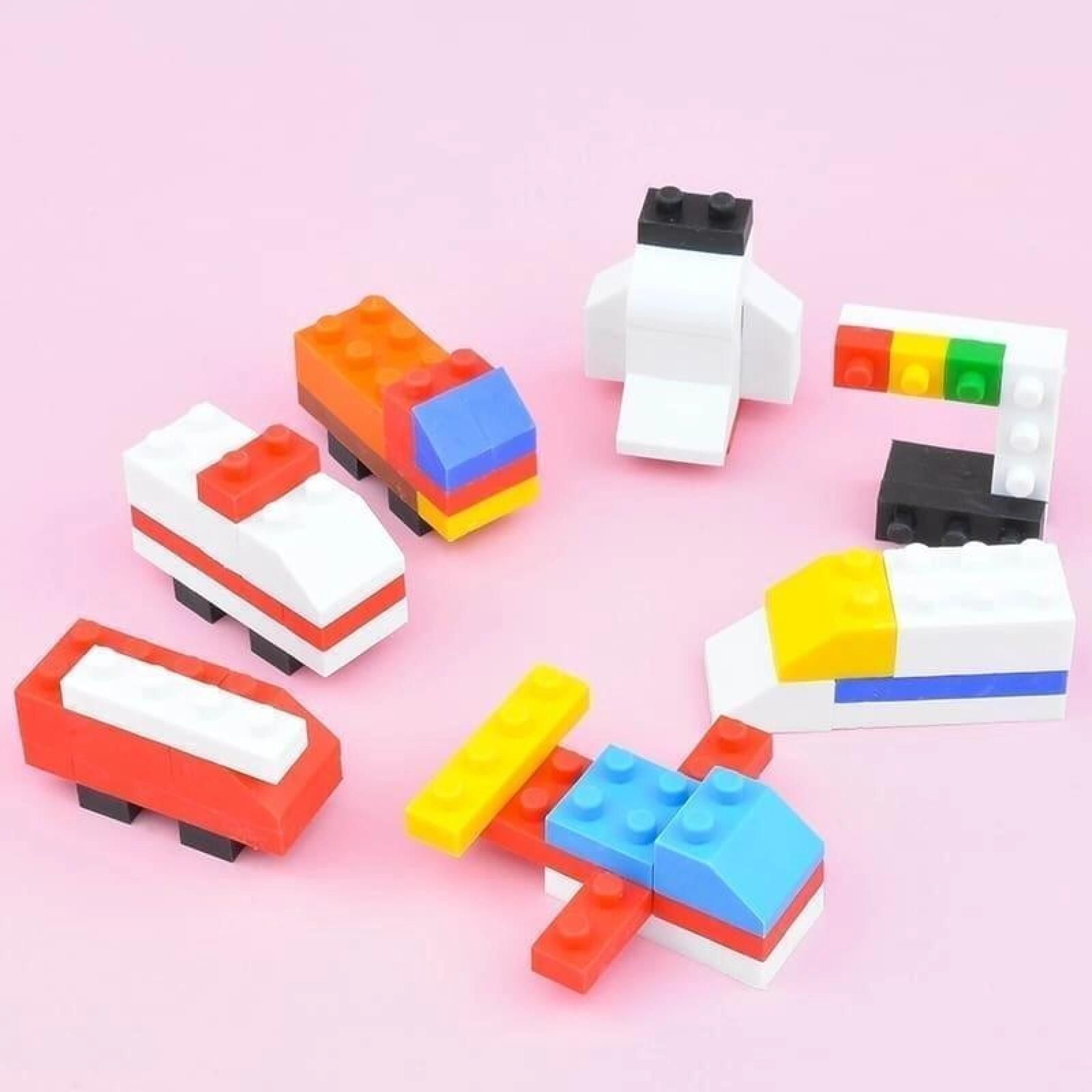 Zestaw gumki do ścierania puzzle Block Vehicle Iwako ,96x151 mm