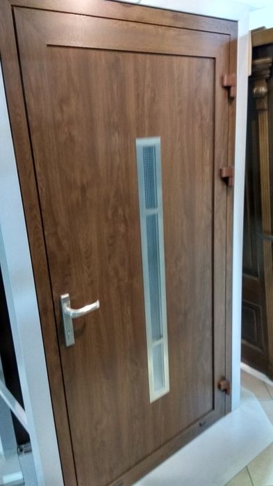 Drzwi Porta Mikea Doorsy Barański  złoty dąb orzech mahoń antracyt