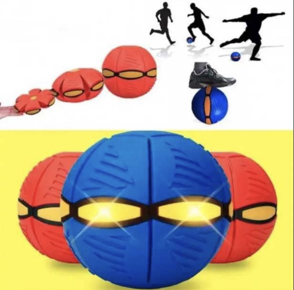 Мяч фризби трансформер ball disk летающий flat Ball disk селиконовый