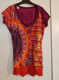 T-shirt, manga curta, Desigual, 38