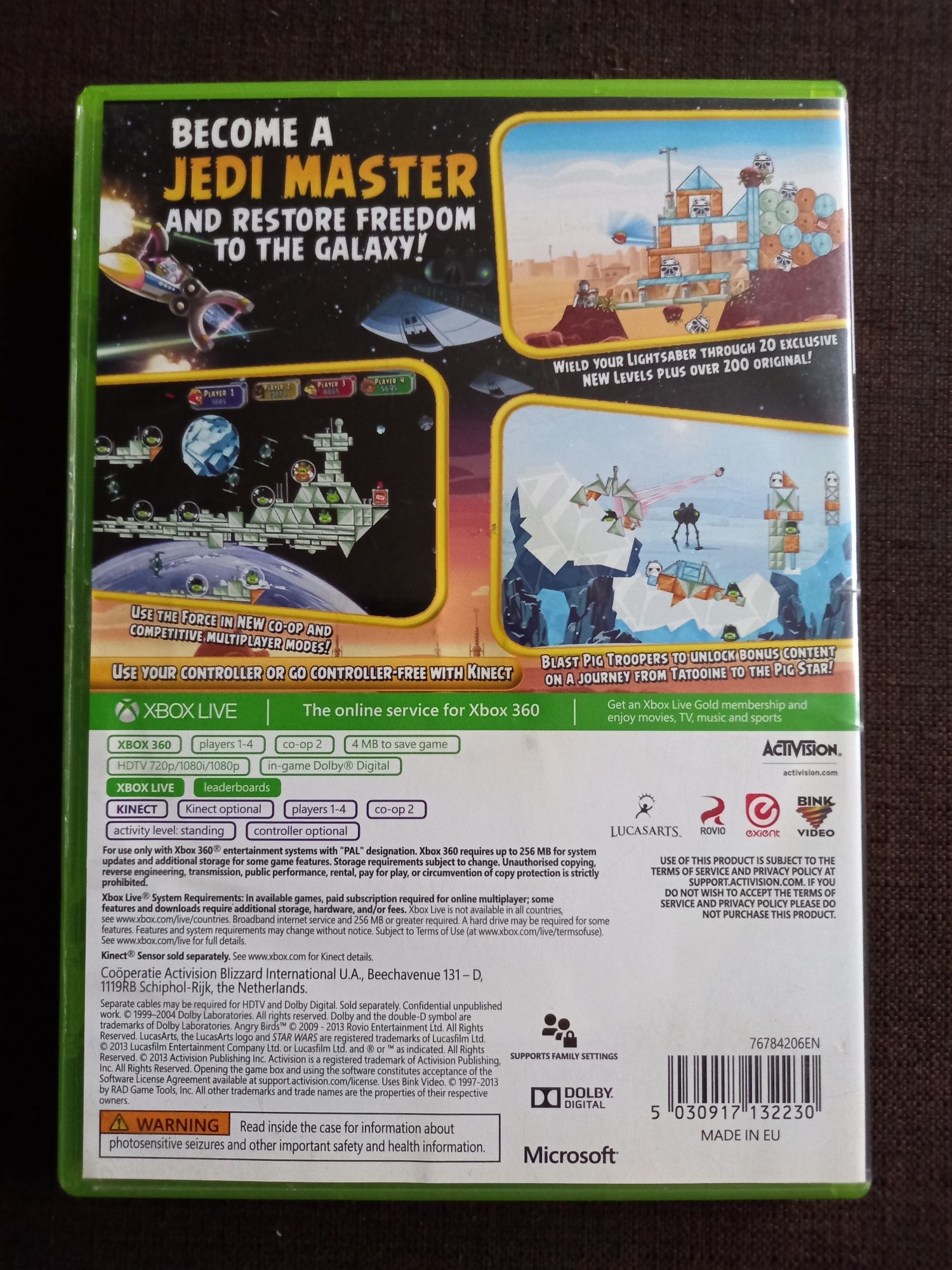 Gra Angry Birds Star Wars na xbox 360 również na kinect Gwiezdne Wojny