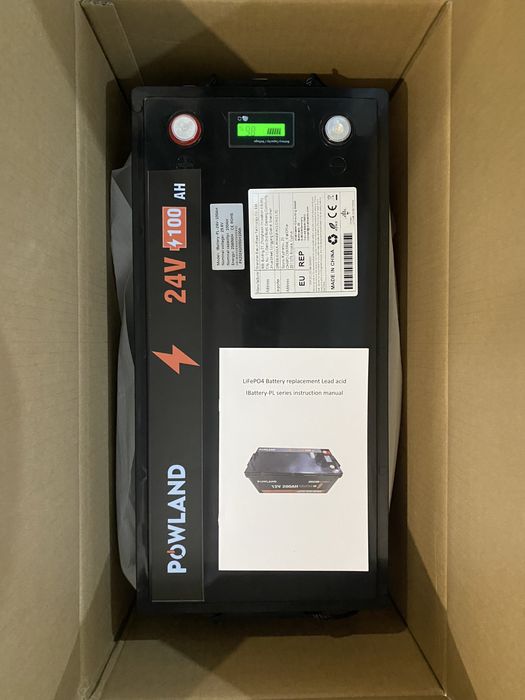Акумулятор LiFePo4 24V 100Ah Powland