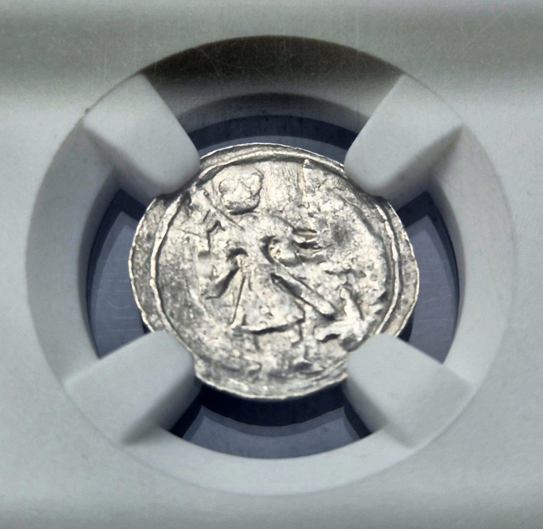 Denar Bolesław III Krzywousty - grading NGC MS62