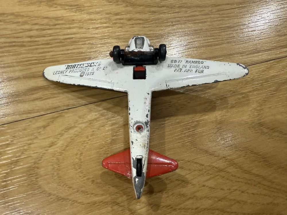 Miniatura avião matchbox 1975