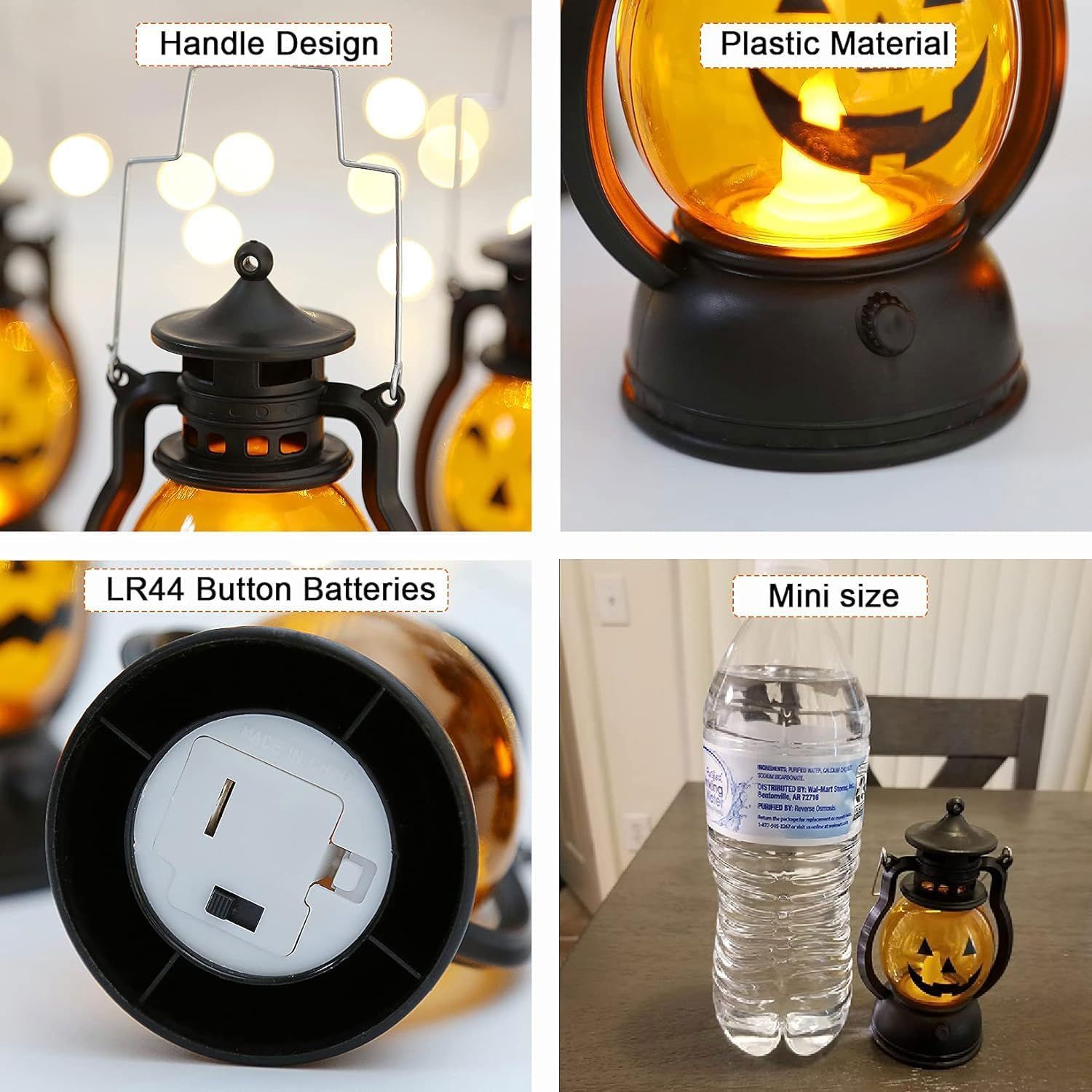 Lampion LED Dekoracja Wisząca Halloween Dynia Zestaw 3szt