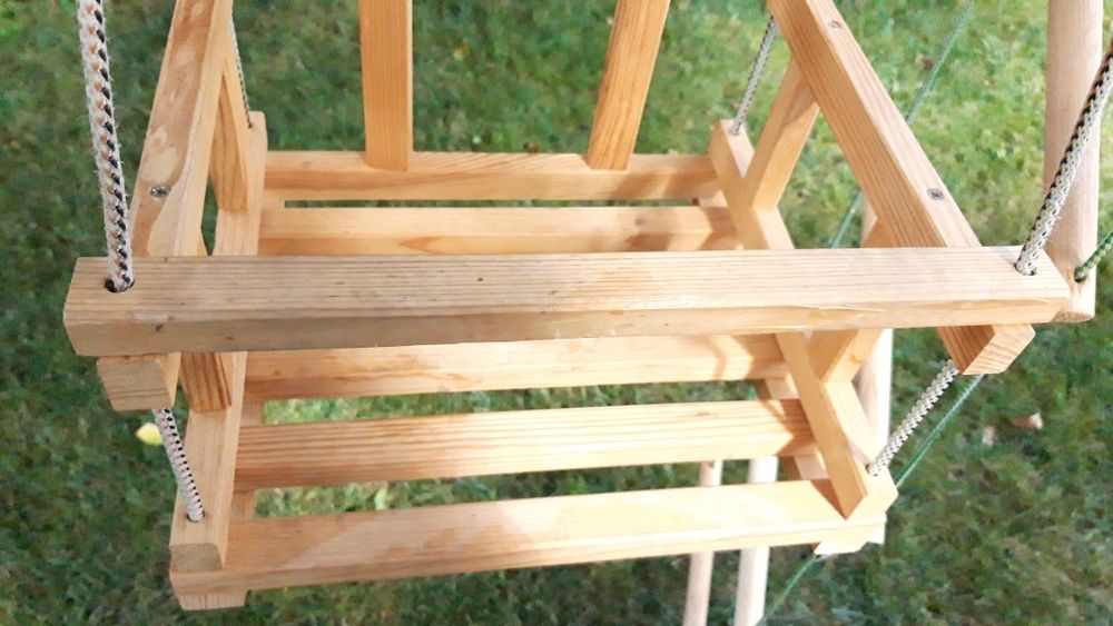 Гойдалка драбинка лазалка дерев'яна качеля спортивний комплекс нависне