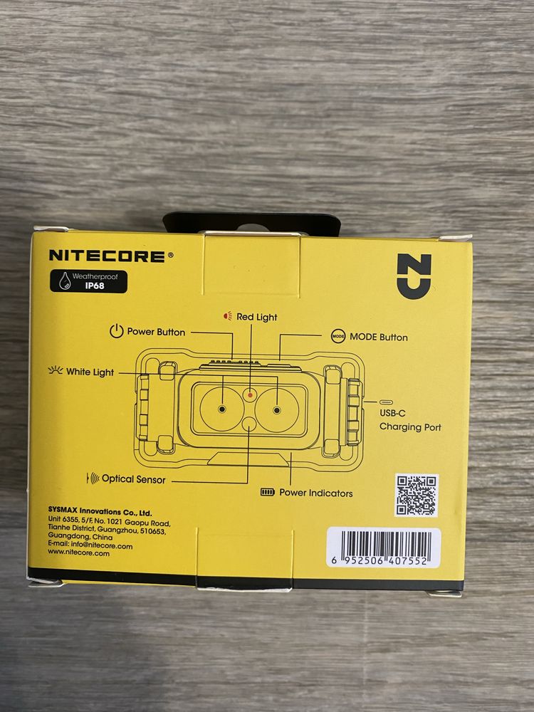 Ліхтар налобний Nitecore NU43 з акумулятором