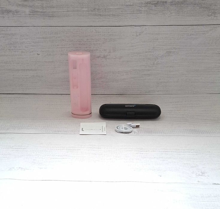 Etui x2 OMEO +365 Classic Black UV Sanitizer PINK szczoteczka soniczna