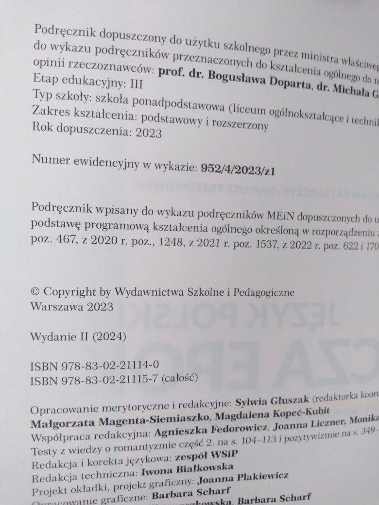 Oblicza epok 2.1 , 2.2 klasa 2 liceum język polski