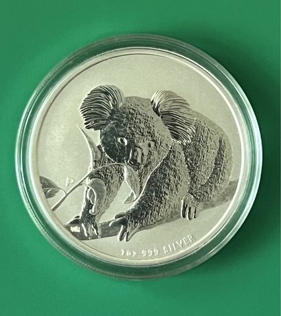 Серебряная  монета - Австралийская Коала 2010