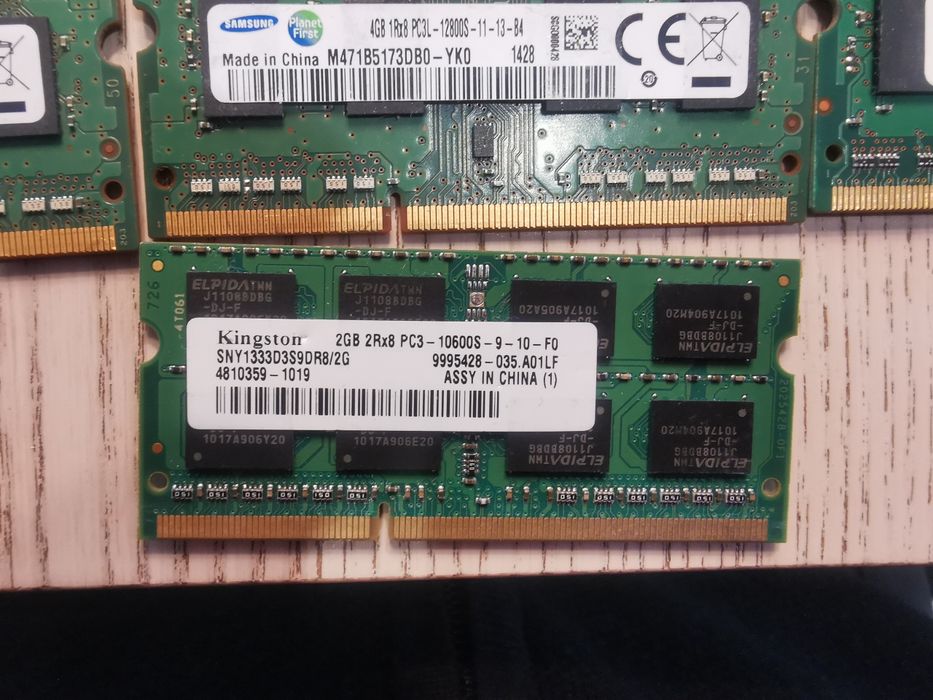 Ddr3 sodimm 4gb e 2 gb para portátil
