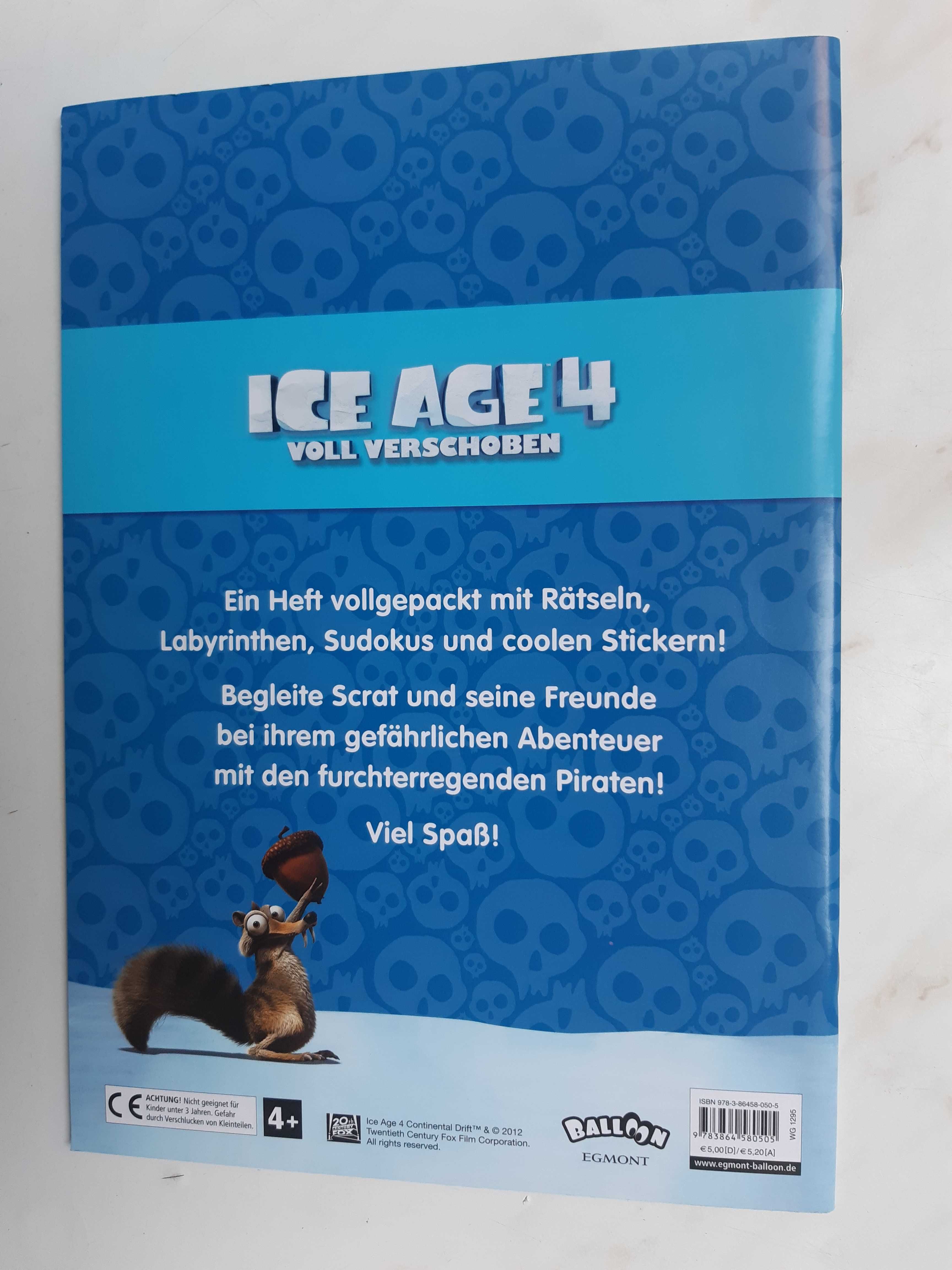 Ice Age 4 Voll verschoben_Knobel Malspass+40stickers