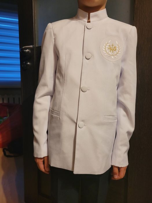 Alba komunijna dla chłopca 134 /140 ubranie komunijne