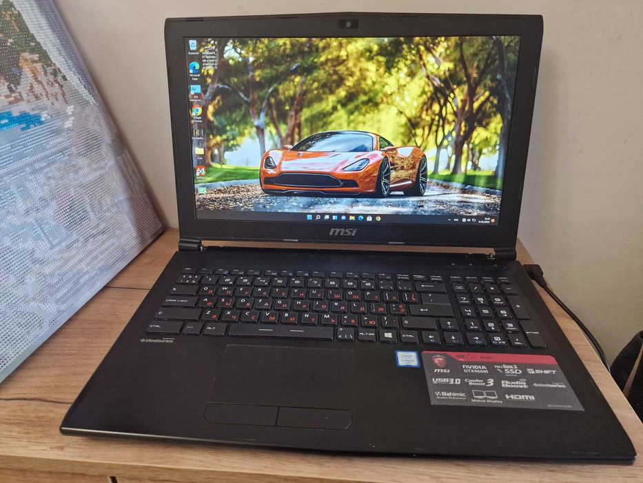 MSI GL62 Gaming/Full IPS/Core™ i5-6300HQ/8GB/SSD+HDD/GeF GTX 960