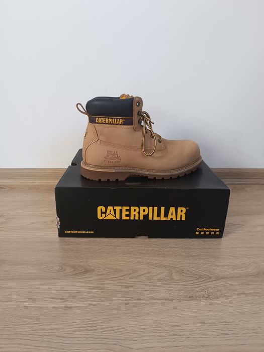 Buty robocze 45 CAT holton S3 ST Brązowe