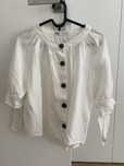 Blusa linho branco Zara