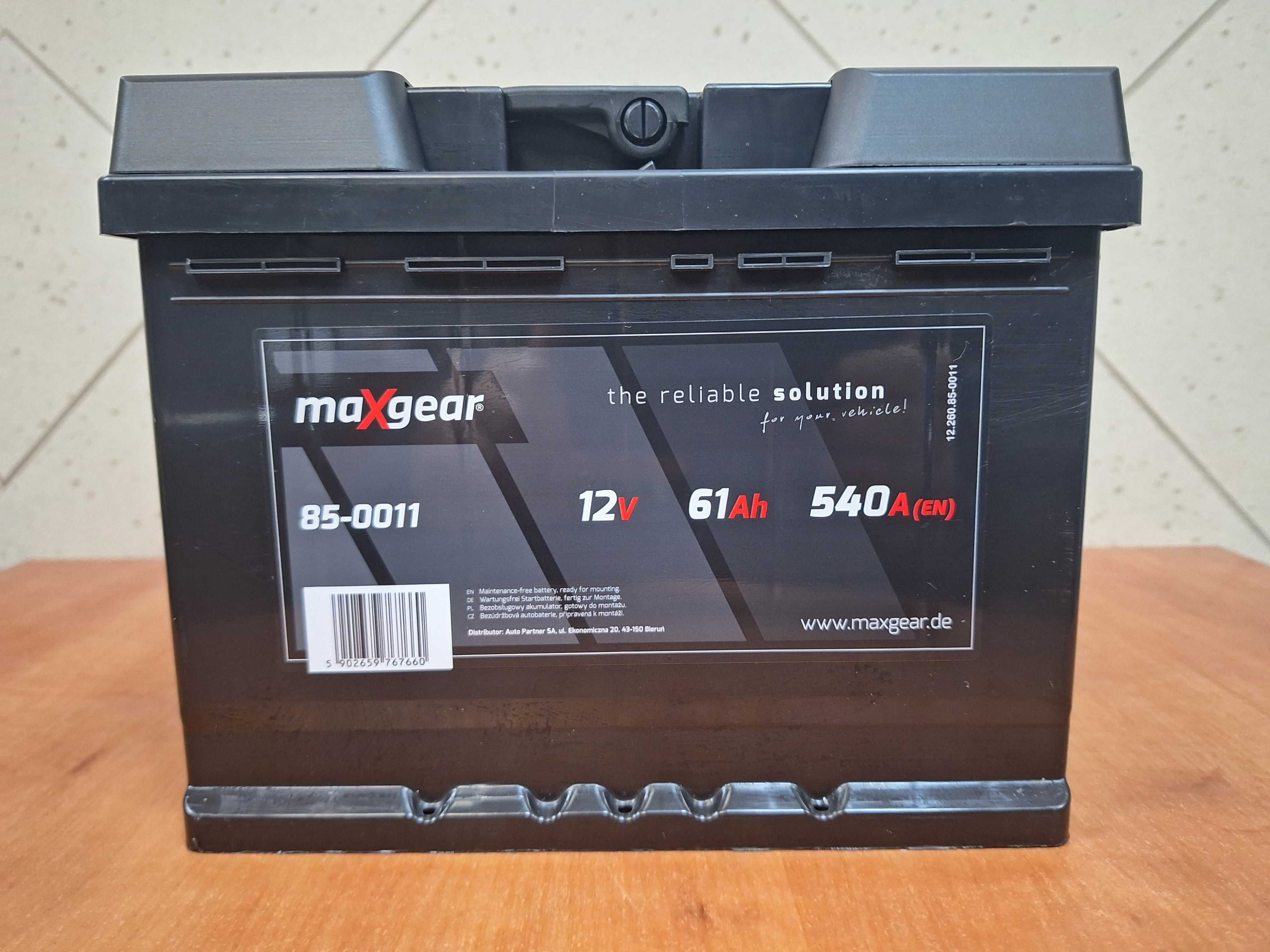 Kraśnik - Nowy akumulator Maxgear 12V 61AH 540A P+