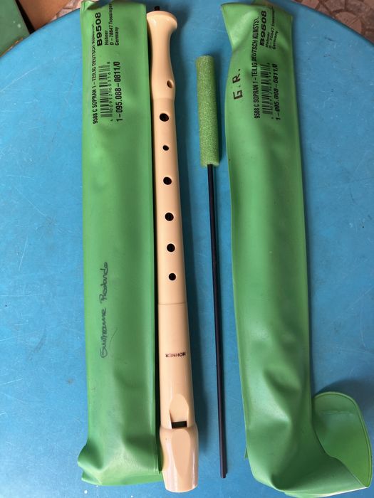 Flauta escolar com bolsa