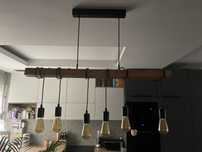 Sprzedam Lampę wisząca Townshend czarna z drewnem E27 Egl
