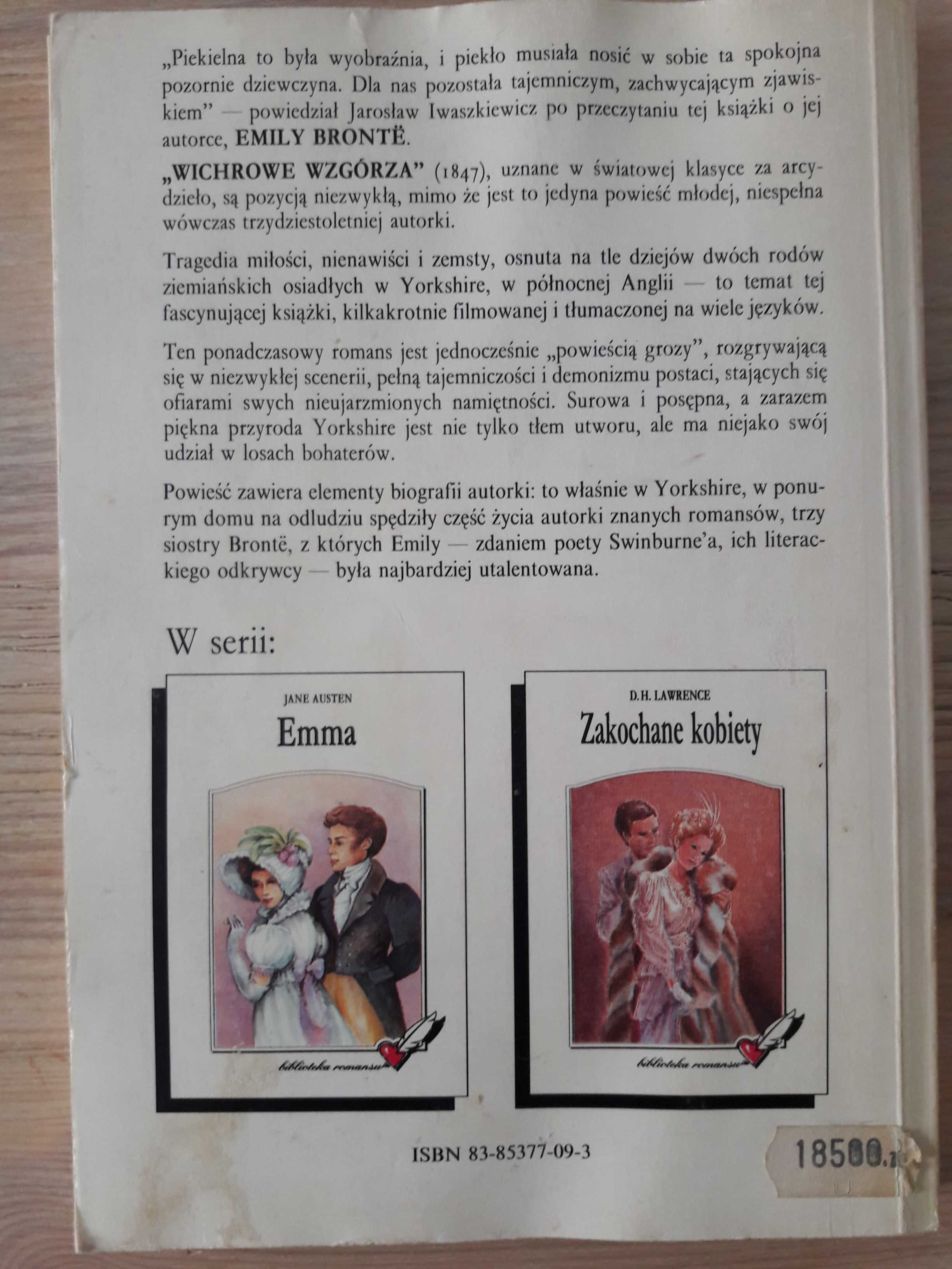 Emily Bronte_Wichrowe wzgórza_powieść