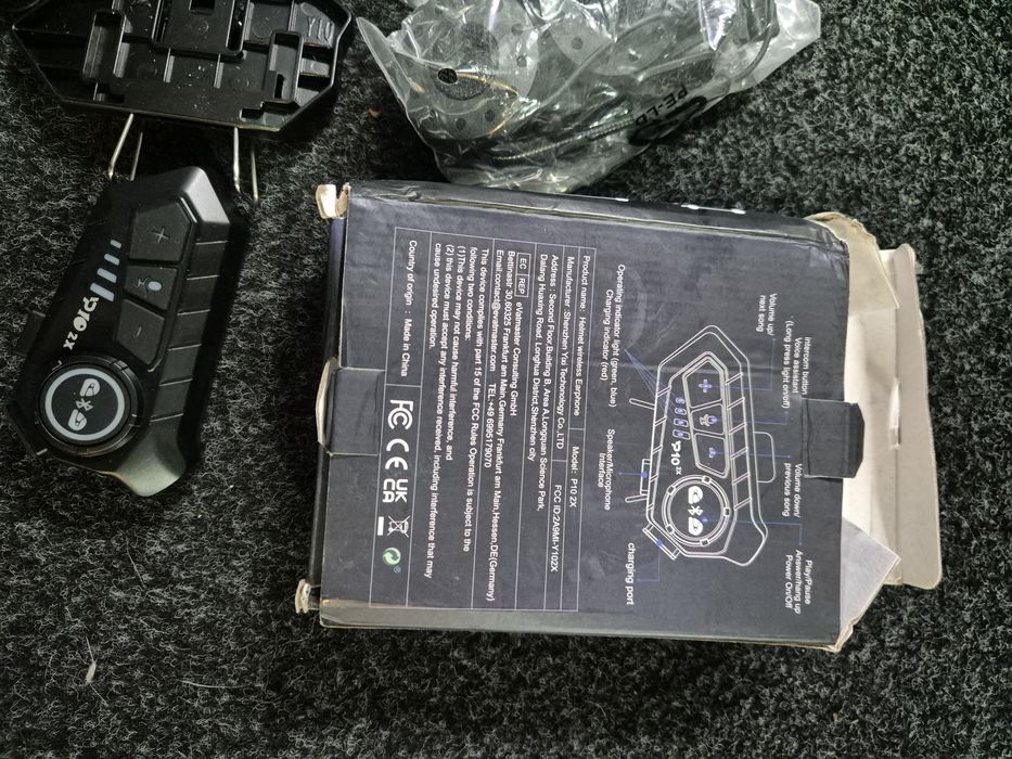 Intercomunicador/Auricular Bluetooth para Capacete de Motocicleta