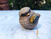 Ceramiczny ptaszek,sowa,hand made Hannes Johansson,vintage