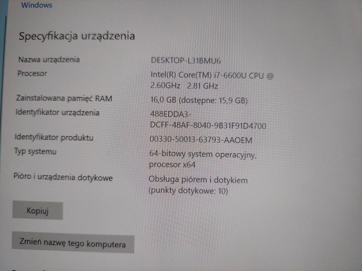 Lenovo Yoga x1 dotykowa matryca