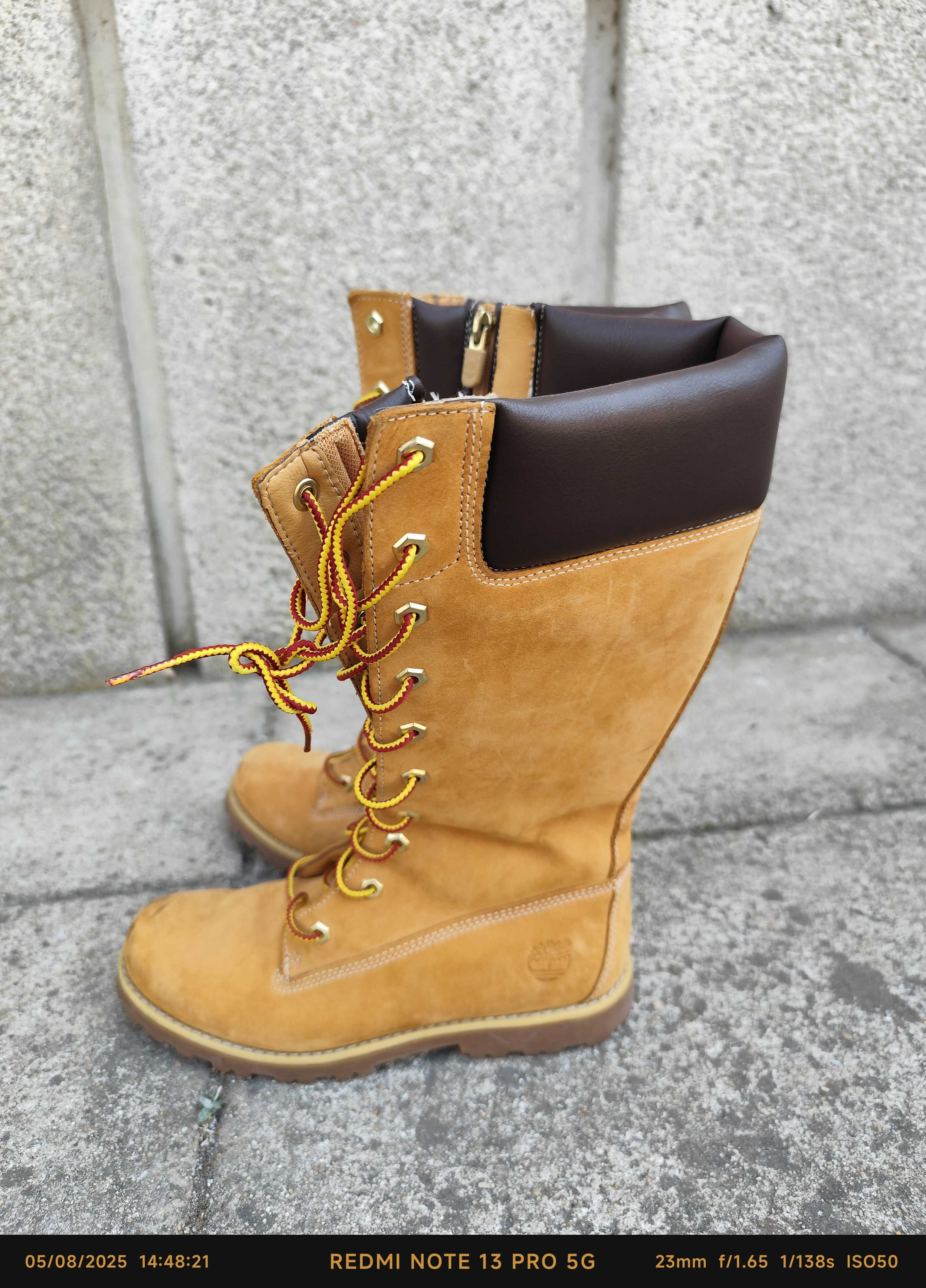 Botas impermeável com atacadores Premium 14 inch para mulher