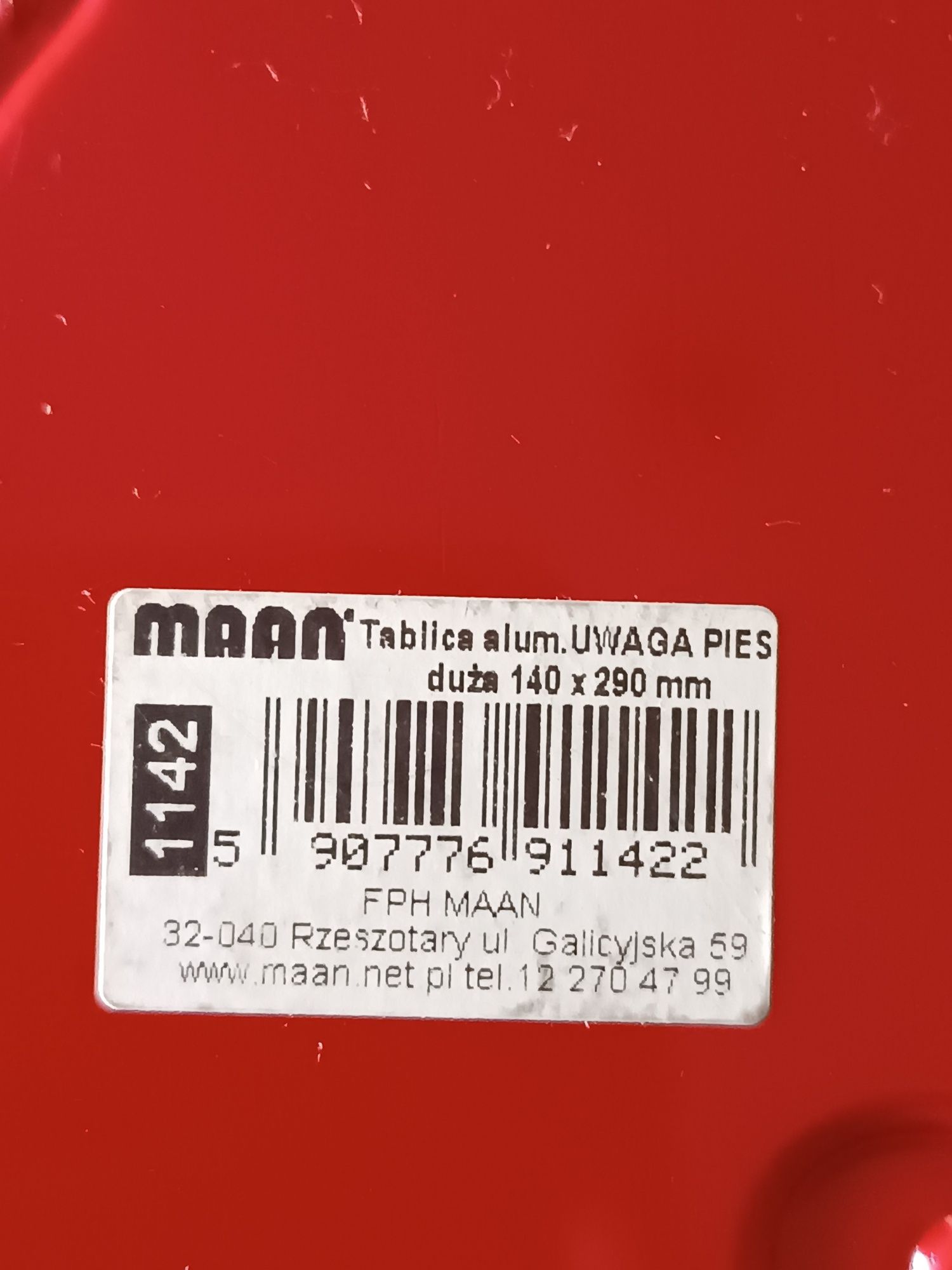 Uwaga pies tabliczka