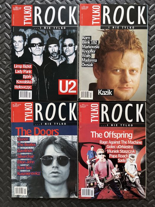 Magazyn muzyczny TYLKO ROCK. 10 numerów z rocznika 2000