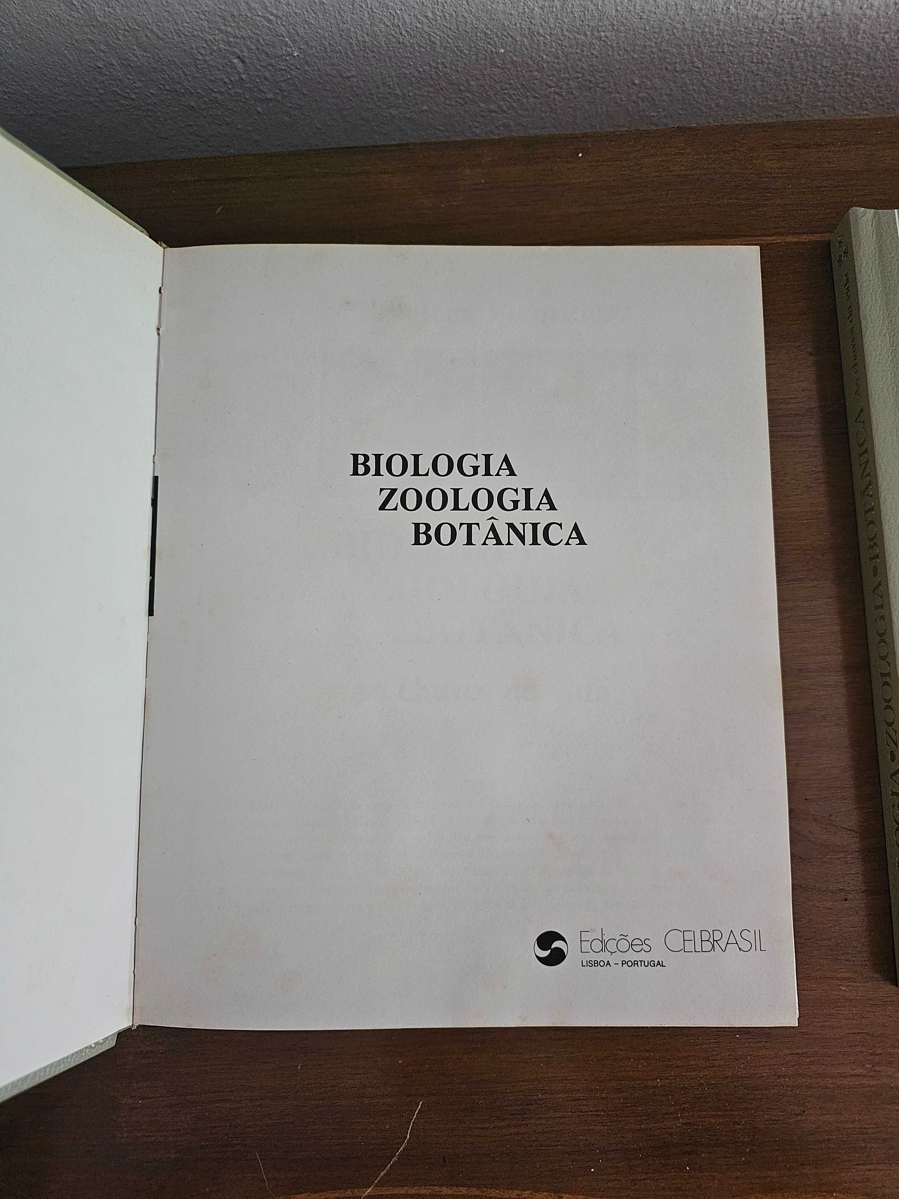 Livros antigos Biologia, Zoologia, Botânica (3 Vols., 1979)